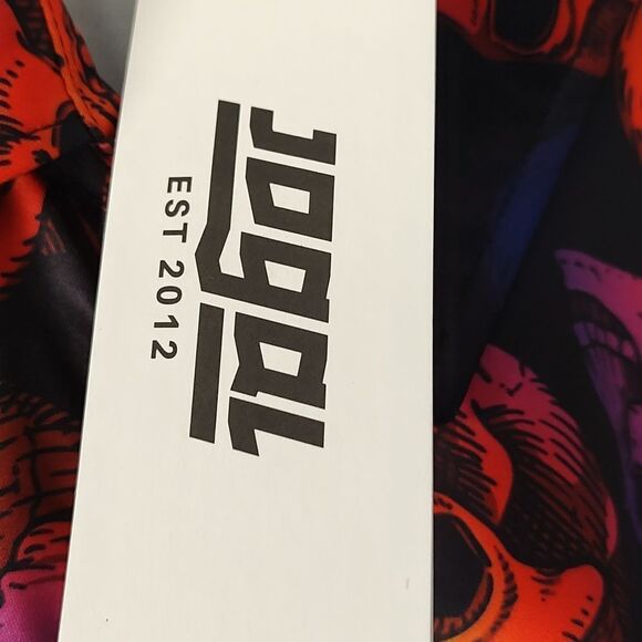 JOGAL Men's Halloween Shirt Pumpkins Skull Short Sleeve Button Down Shirt Sz S - Picture 4 of 6